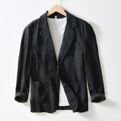 Asher – Blazer casual para hombre con solapa tipo notch