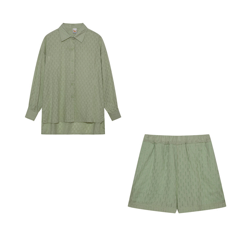 Conjunto veraniego de blusa fluida y short ligero para mujer – ZAYRA