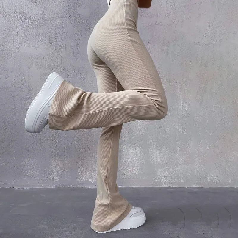 Armonía – Pantalón flare de cintura alta para mujer