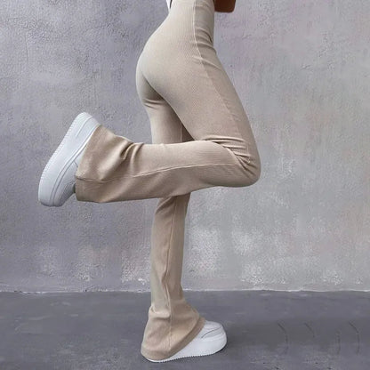 Armonía – Pantalón flare de cintura alta para mujer