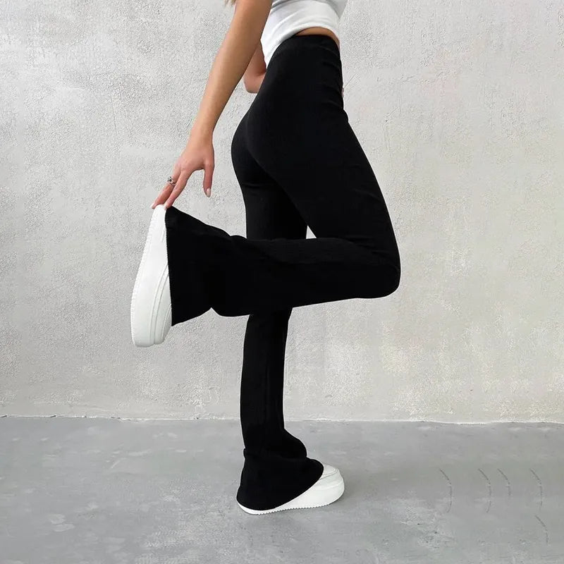 Armonía – Pantalón flare de cintura alta para mujer
