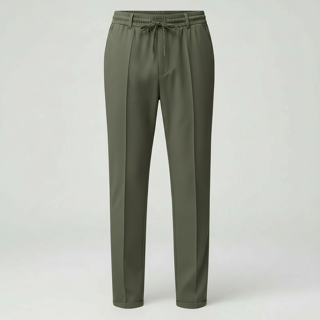 Bruce – Pantalón de vestir para hombre con cordón ajustable
