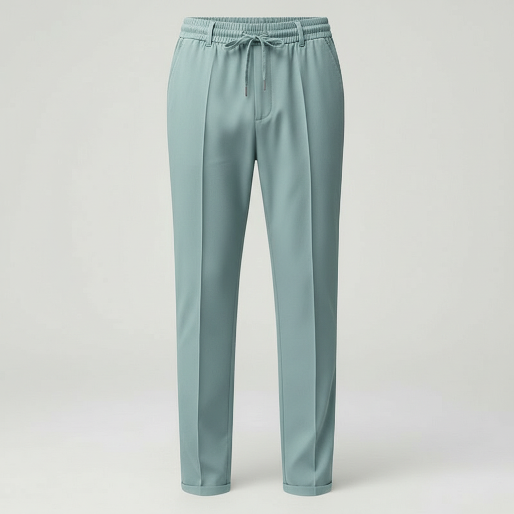 Bruce – Pantalón de vestir para hombre con cordón ajustable