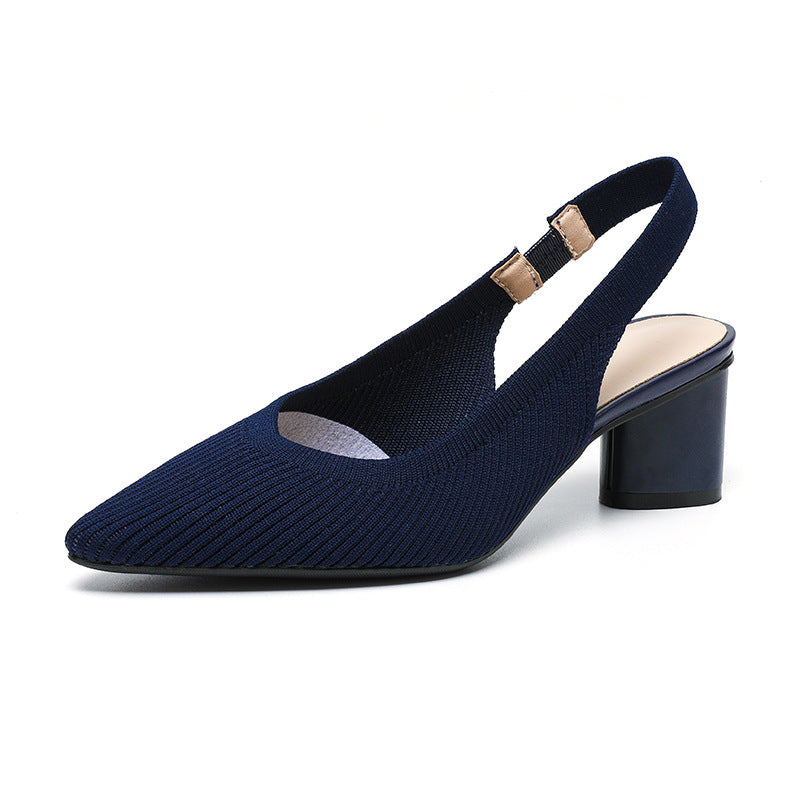 Tacones elegantes con punta fina y tira trasera – VALSERA