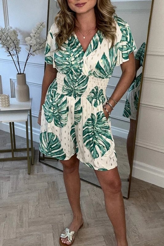 Mono de primavera con estampado floral y detalles únicos – FLORIANA