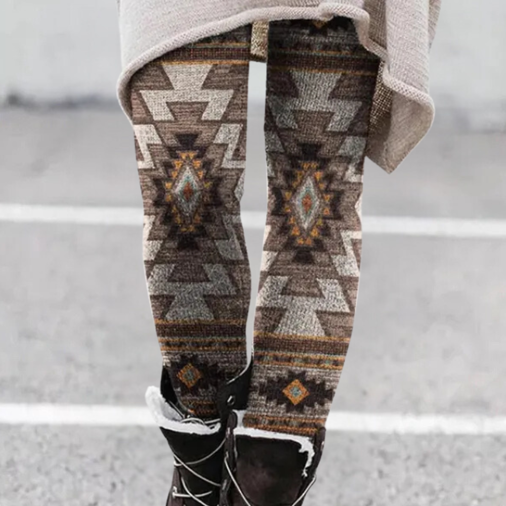 CELINE - Leggings cómodos y elásticos con estampado para mujer