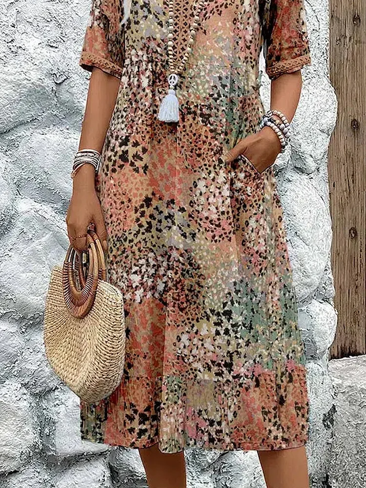 Vestido de jardín ligero y elegante para mujer, frescor y estilo natural – Fleur