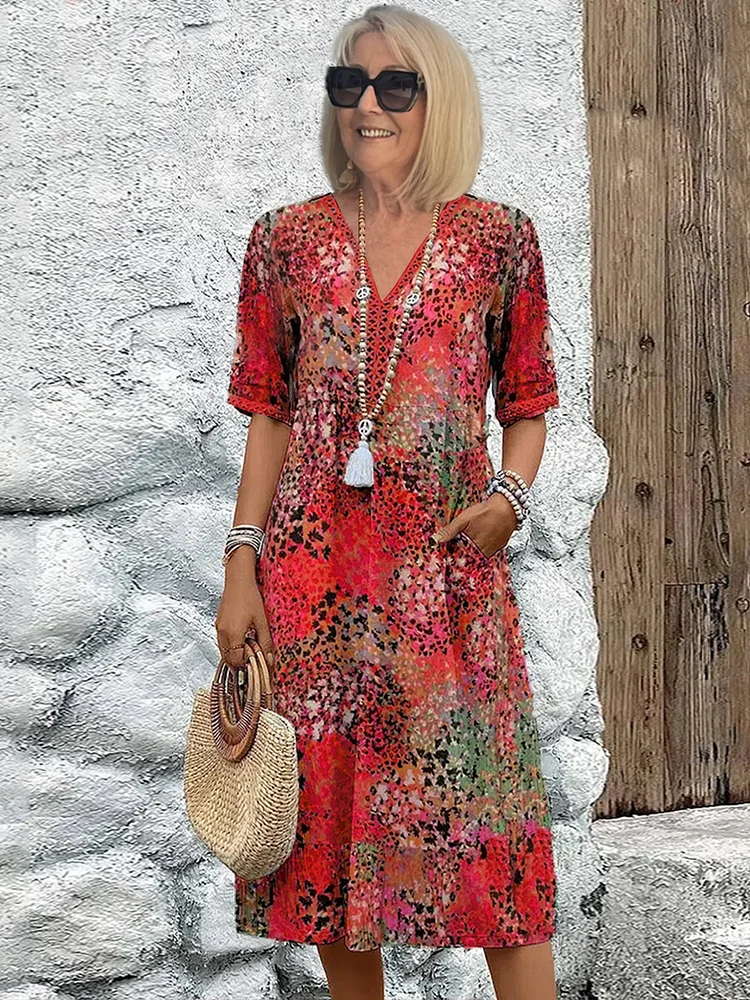 Vestido de jardín ligero y elegante para mujer, frescor y estilo natural – Fleur