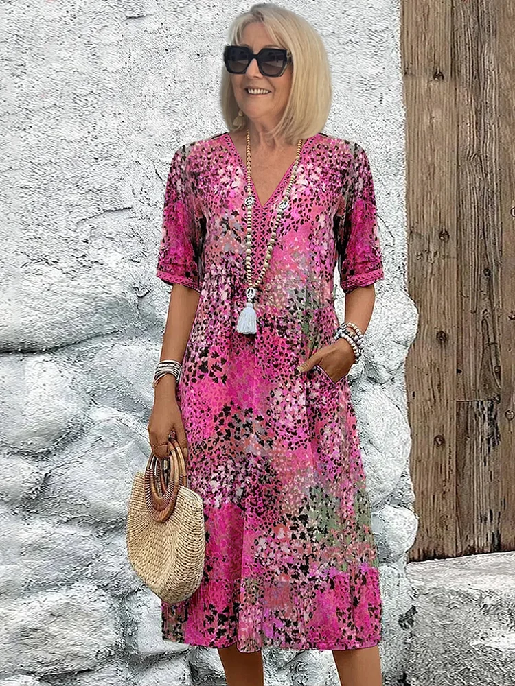 Vestido de jardín ligero y elegante para mujer, frescor y estilo natural – Fleur