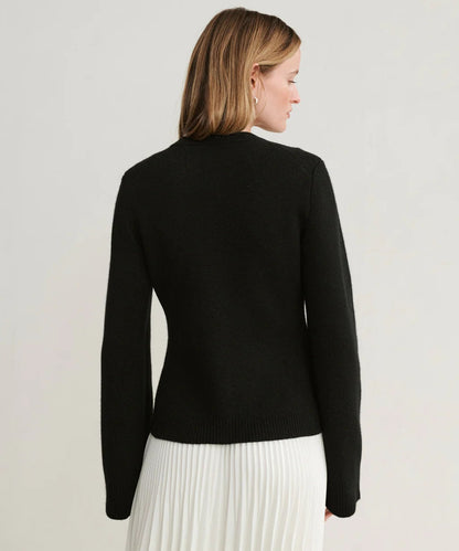MARGERY - Elegante chaqueta de punto de lana con botones para mujeres