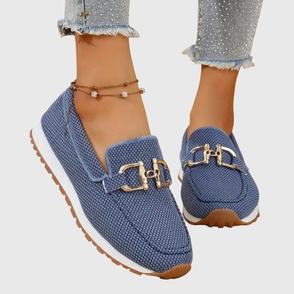 Elina – Mocasines ortopédicos de ante suave para mujer