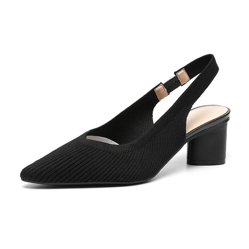 Tacones elegantes con punta fina y tira trasera – VALSERA