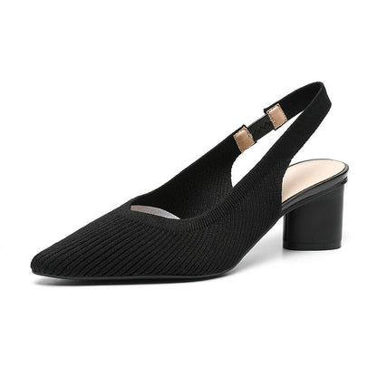 Tacones elegantes con punta fina y tira trasera – VALSERA