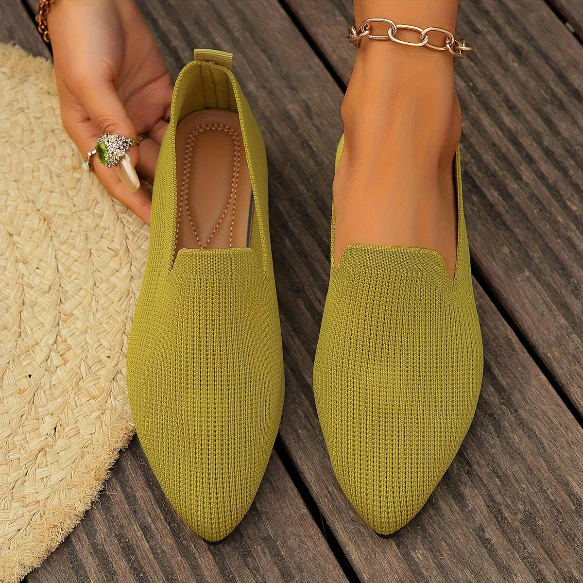 Nayara – Zapatos planos de punto para mujer