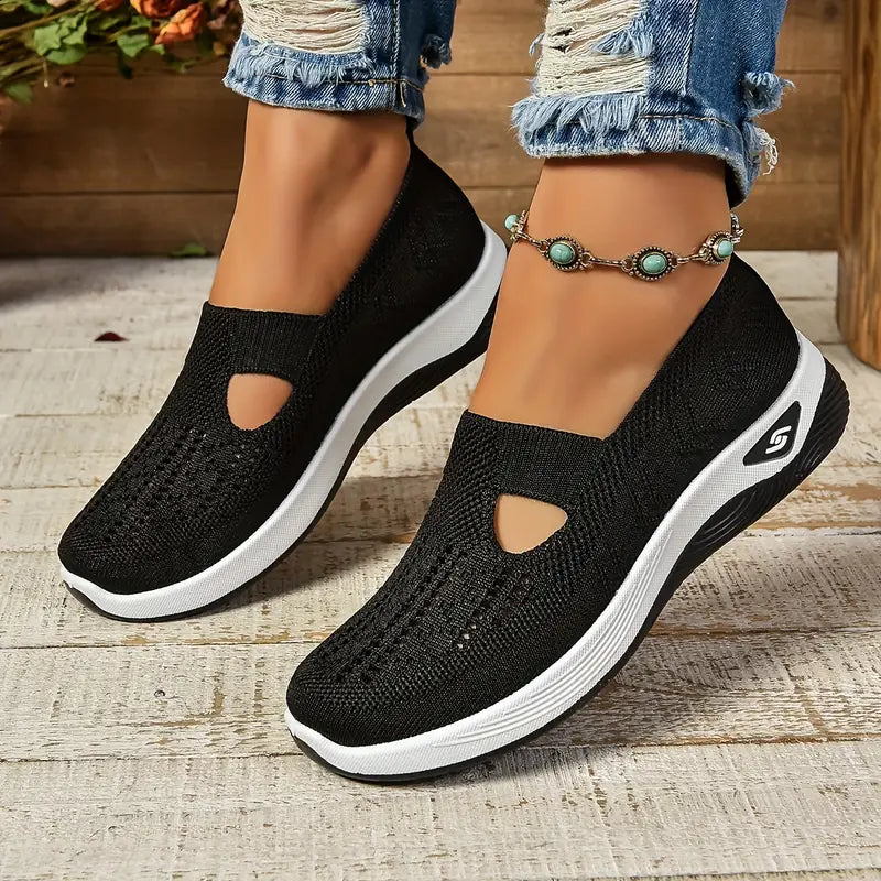 Zapatillas slip-on con cuña ligeras y transpirables para mujer – SERENA