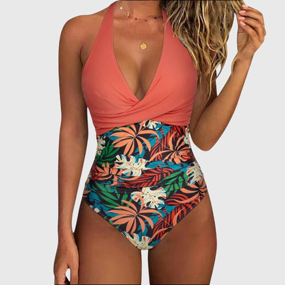 Trinity – Bikini de dos piezas con estampado tropical para mujer