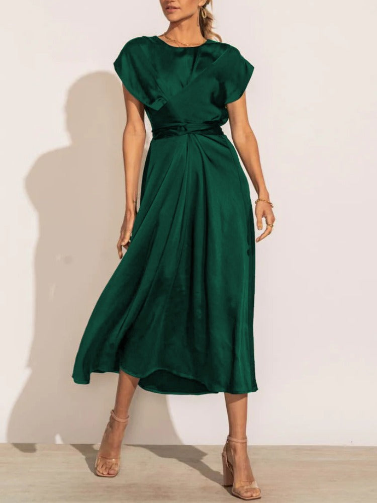 FELINE – Vestido de noche midi para mujer con diseño elegante