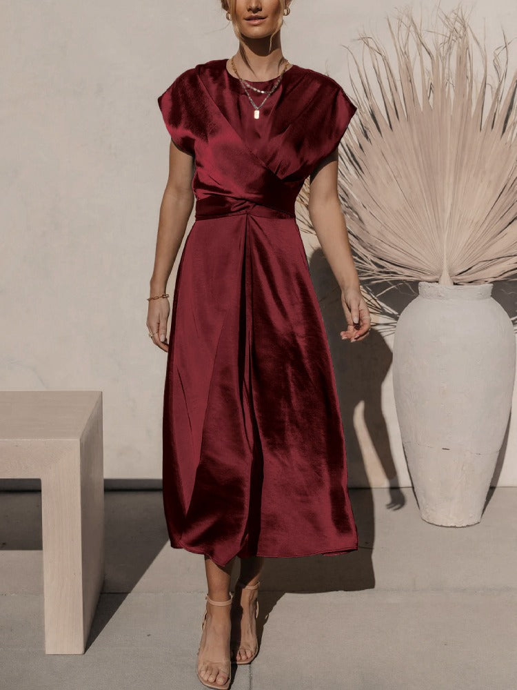 FELINE – Vestido de noche midi para mujer con diseño elegante