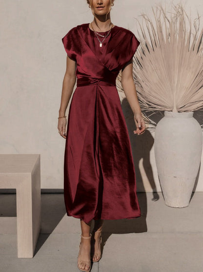 FELINE – Vestido de noche midi para mujer con diseño elegante