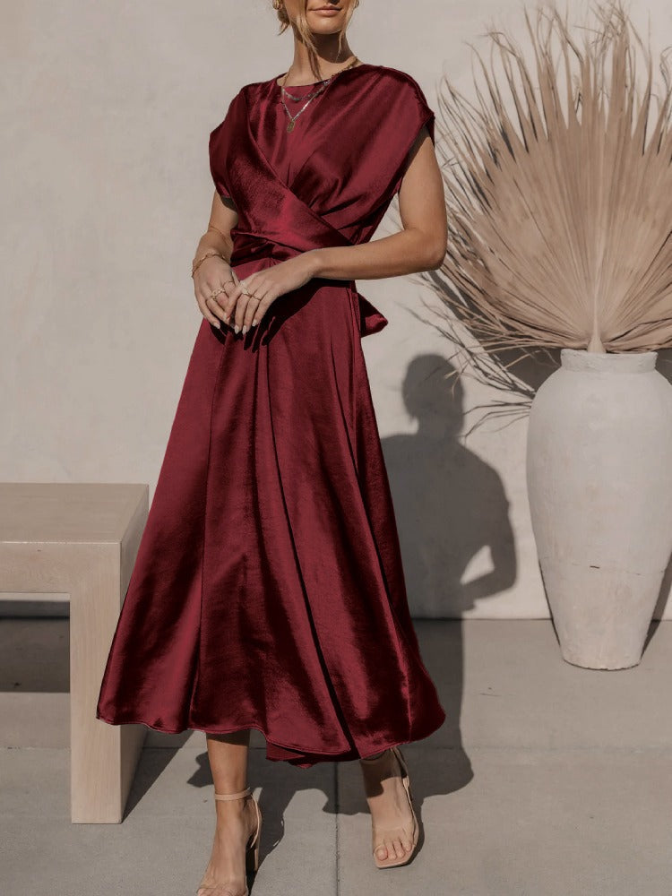 FELINE – Vestido de noche midi para mujer con diseño elegante
