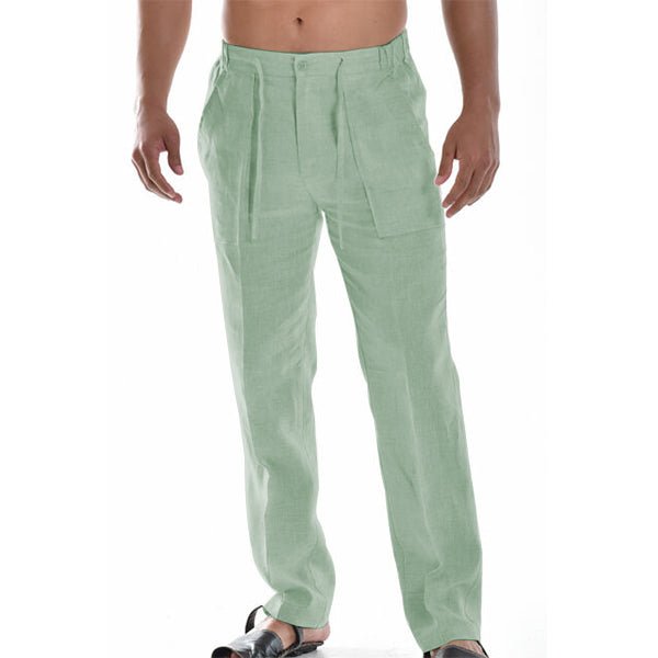 Ethan | Pantalones Ligeros Rectos con Pliegues Sutiles - Noa Lagos
