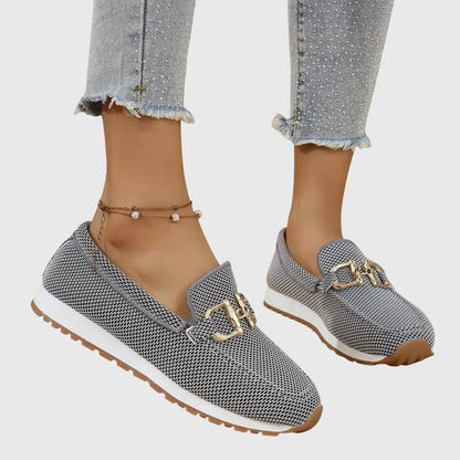 Elina – Mocasines ortopédicos de ante suave para mujer