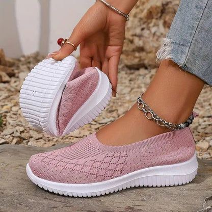 Aura – Zapatillas slip-on para mujer con suela flexible