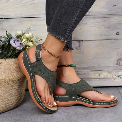 Sandalias de cuña elegantes y cómodas para mujer, perfectas para el verano – LUNA