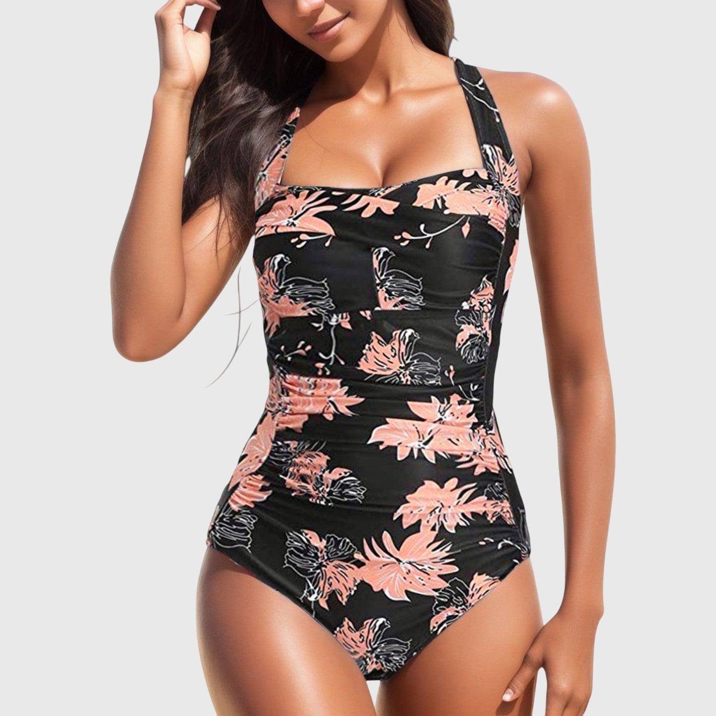 Athena – Bañador de una pieza deportivo con espalda descubierta para mujer
