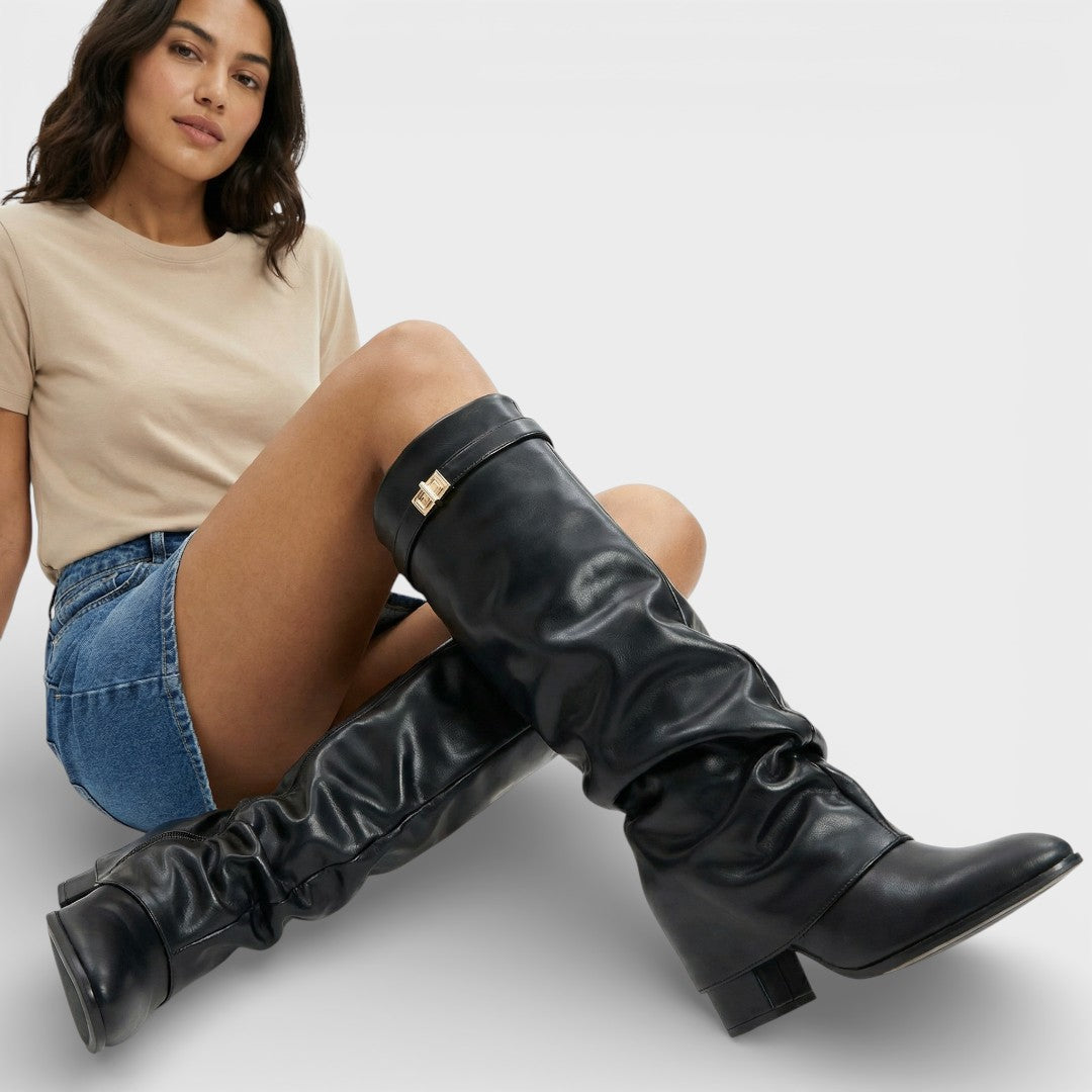 VICTORIA – Botas altas de mujer con puntera fina