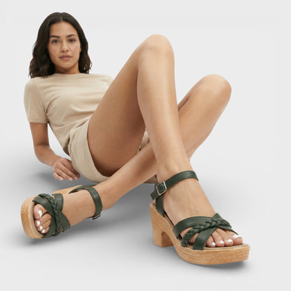 VERÓNICA – Sandalias de tacón alto trenzadas para mujer