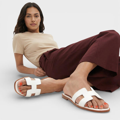 ELENA – Sandalias planas de mujer estilo H
