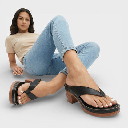 SOFÍA – Sandalias ortopédicas de tacón bajo para mujer