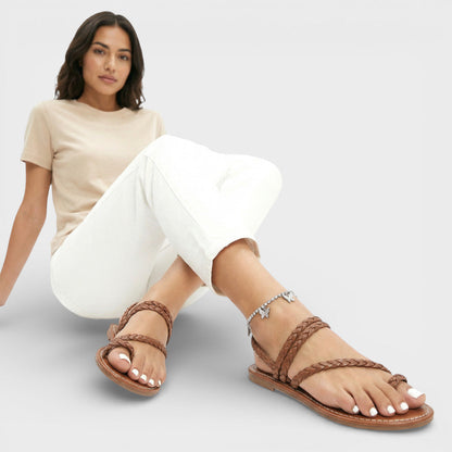 ALMA – Sandalias planas cómodas para mujer