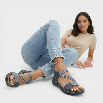 ALICIA – Sandalias de cuña con suela gruesa para mujer
