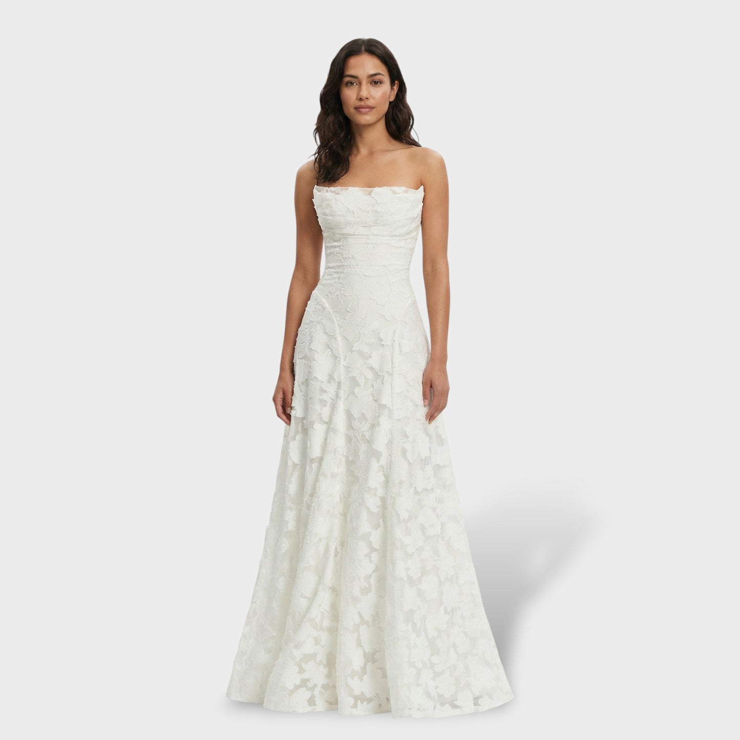 LUCÍA – Vestido largo de fiesta con estampado floral y espalda abierta