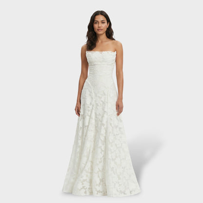 LUCÍA – Vestido largo de fiesta con estampado floral y espalda abierta