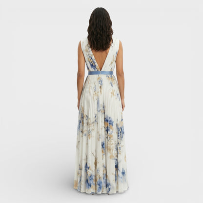 PAULA – Vestido largo floral de ceremonia elegante para invitada