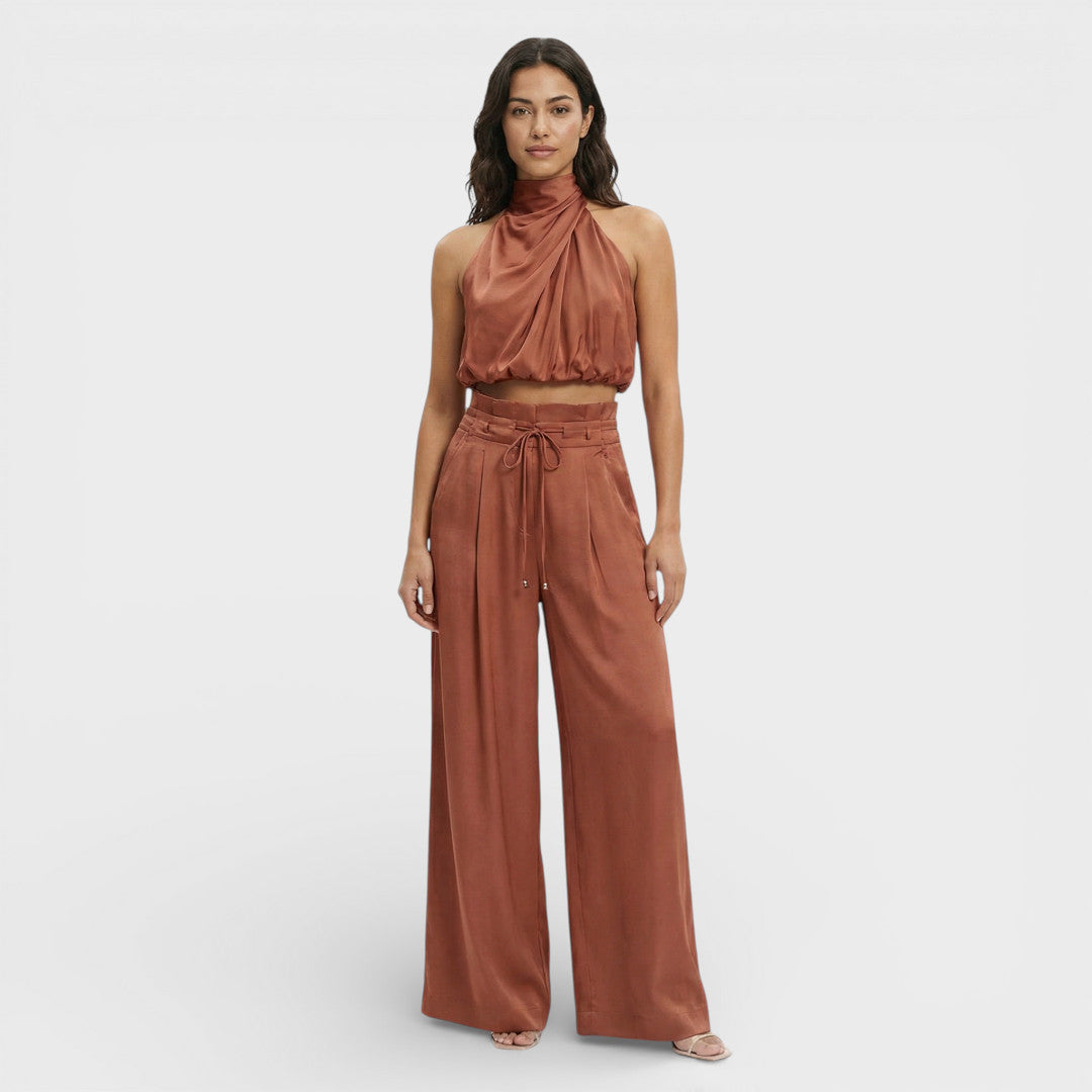 SOFÍA – Mono largo de mujer con pantalón ancho