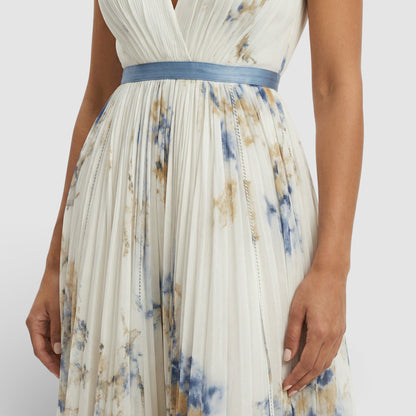 PAULA – Vestido largo floral de ceremonia elegante para invitada