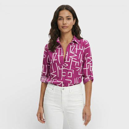 CLARA – Blusa clásica con cuello para mujer
