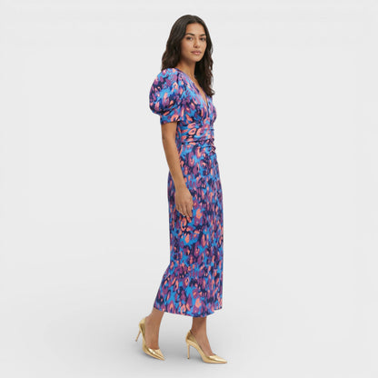ISABEL – Vestido largo de mujer con mangas abullonadas