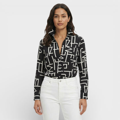 CLARA – Blusa clásica con cuello para mujer
