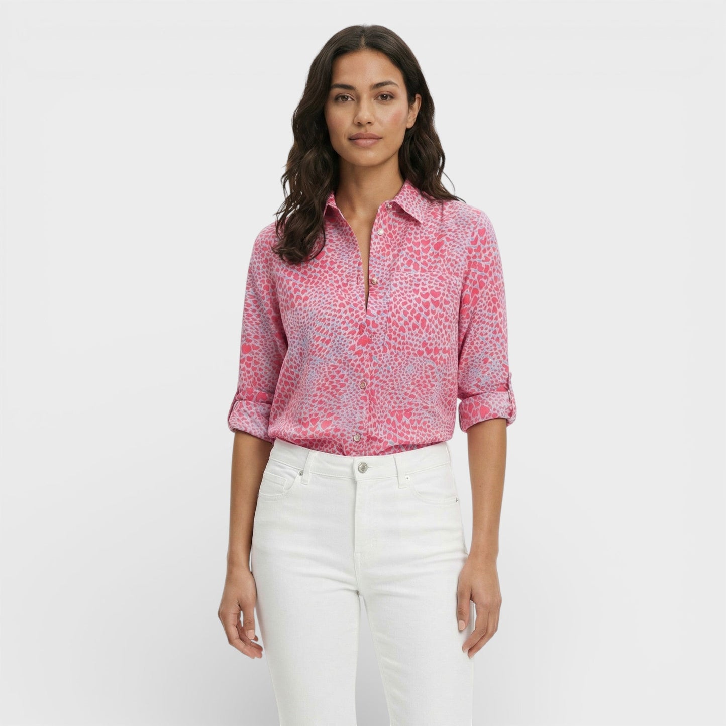 CLARA – Blusa clásica con cuello para mujer
