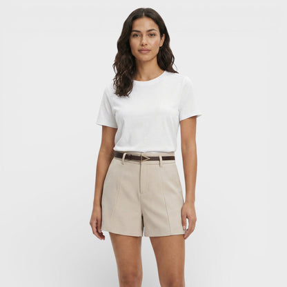 SARA – Shorts de mujer de tiro alto con cinturón