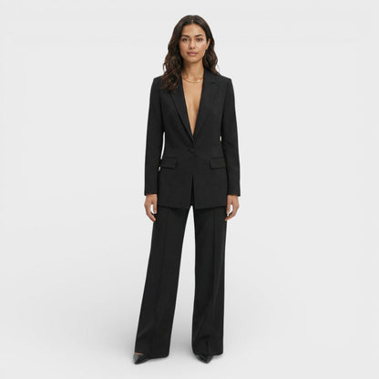CLARA – Conjunto blazer y pantalón sastre elegante para invitada