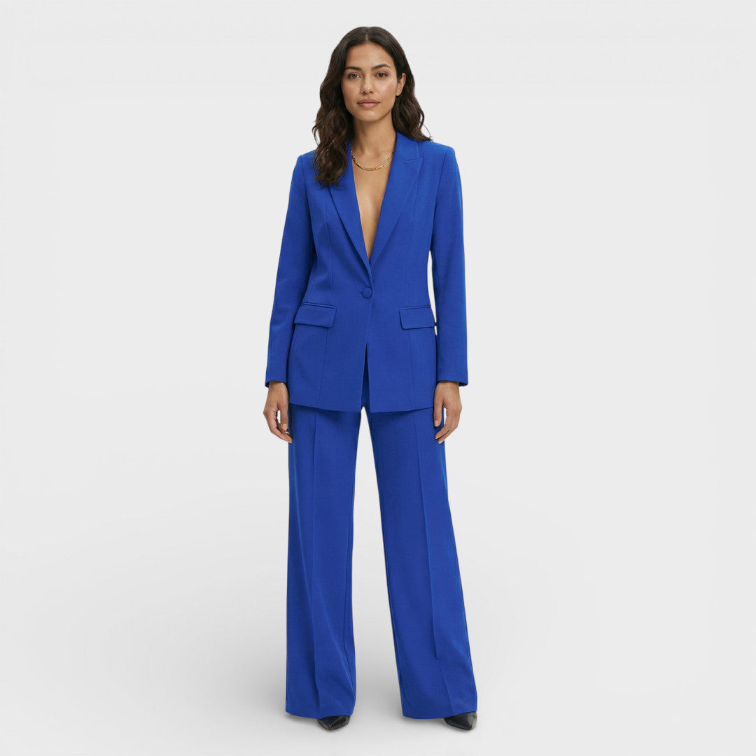 CLARA – Conjunto blazer y pantalón sastre elegante para invitada