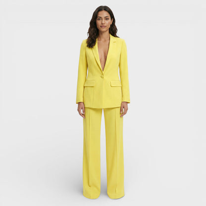 CLARA – Conjunto blazer y pantalón sastre elegante para invitada