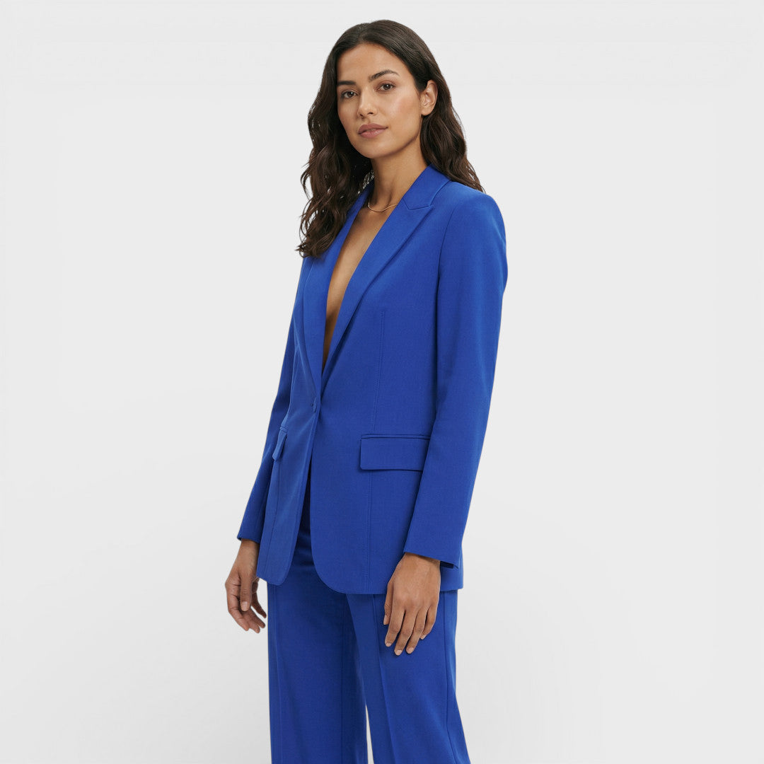 CLARA – Conjunto blazer y pantalón sastre elegante para invitada