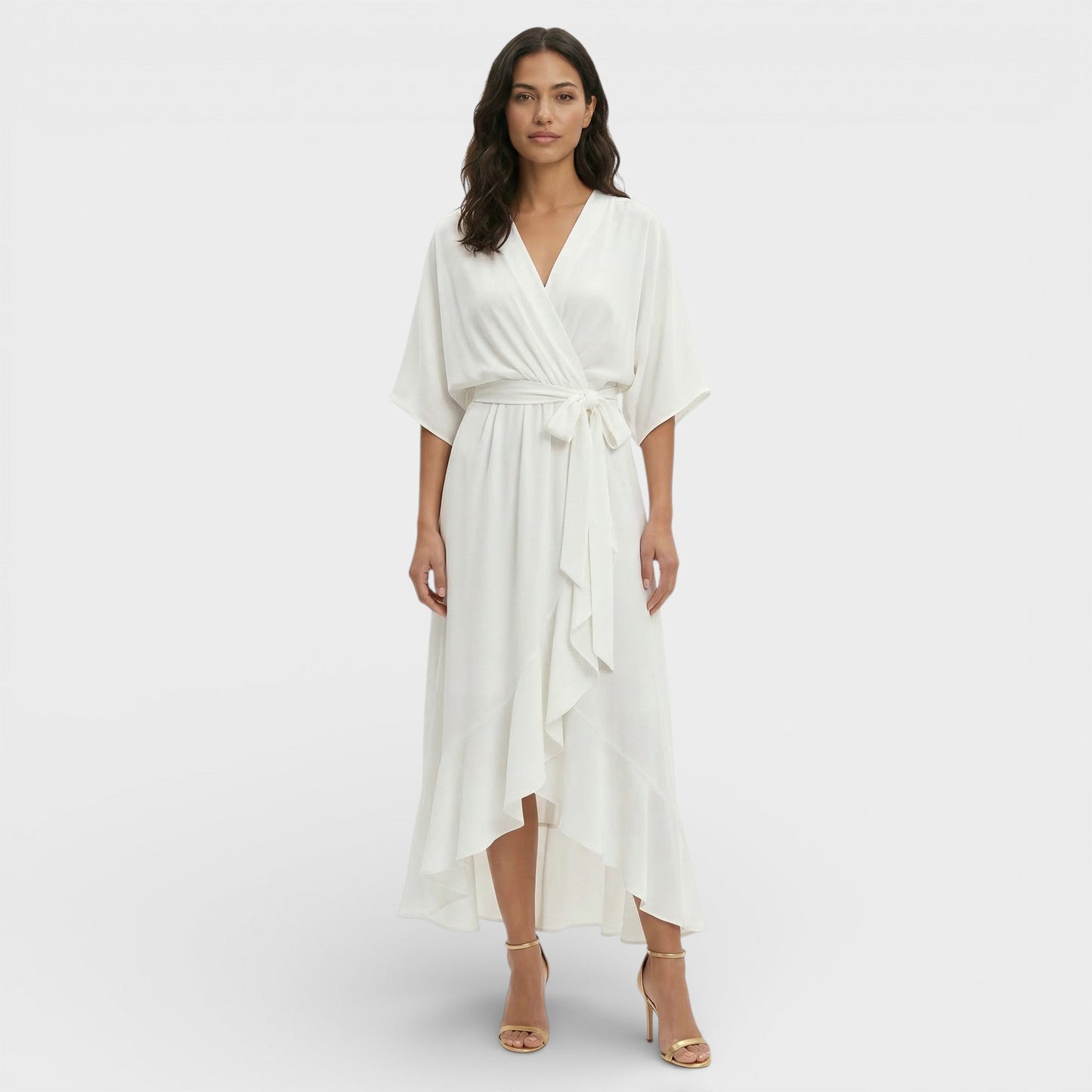 BEATRIZ – Vestido elegante de mujer con escote en pico